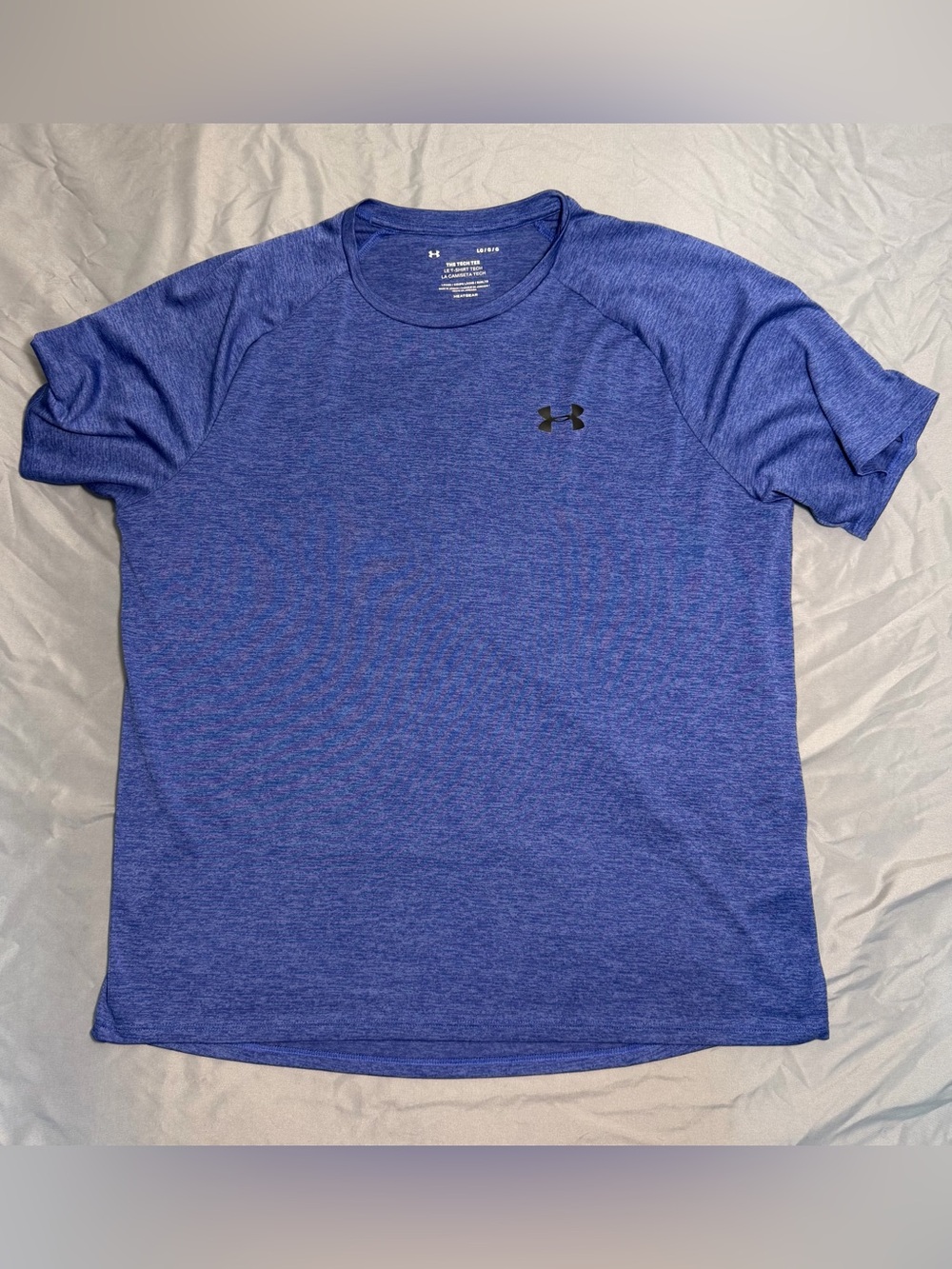 Under Armour Men’s Short Sleeve Heatgear Performance Tee - Royal/Heather Blue